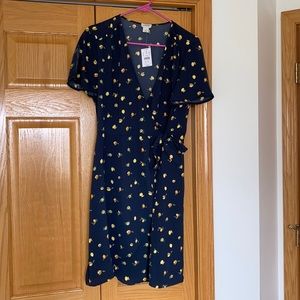 JCrew Lemon Tie Dress